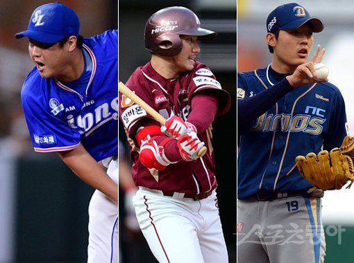 안지만, 문우람, 이태양(왼쪽부터). 스포츠동아DB