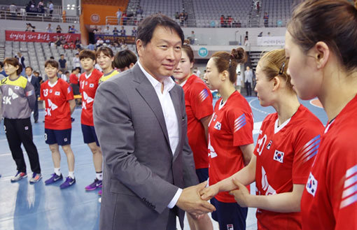 대한핸드볼협회장 최태원. 사진제공|SK