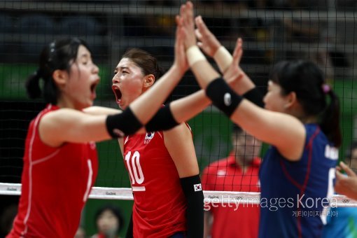 한국 여자배구대표팀. ⓒGettyimages/이매진스