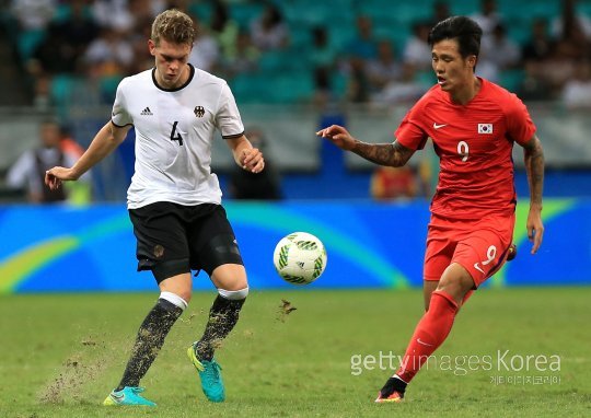 올림픽 남자축구대표 석현준(오른쪽). 사진=ⓒGettyimages이매진스