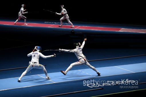 여자 펜싱. ⓒGettyimages/이매진스