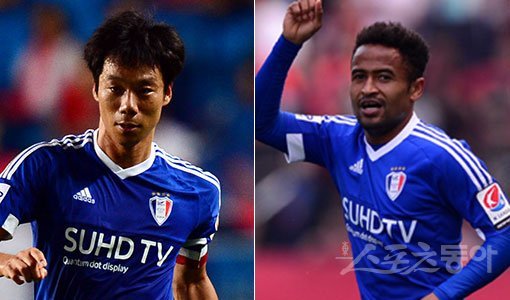 수원삼성 염기훈-산토스(오른쪽). 스포츠동아DB