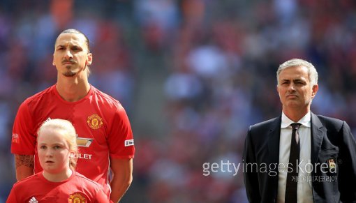즐라탄 이브라히모비치(좌)와 조세 무리뉴 감독(우). ⓒGettyimages이매진스