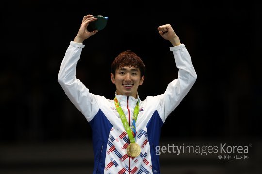 올림픽 펜싱 남자 에페 개인전 금메달리스트 박상영. 사진=ⓒGettyimages이매진스