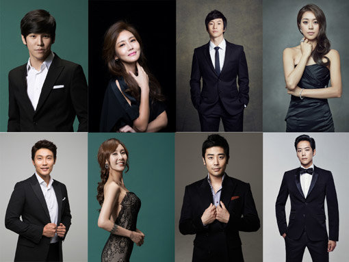 9월3∼4일 자라섬 뮤지컬 페스티벌에 뜨는 뮤지컬 스타들. 홍광호, 김선영, 마이클리, 조정은, 카이, 한지상, 윤공주, 김우형(왼쪽 맨 위부터 시계방향)사진제공｜PL엔터테인먼트