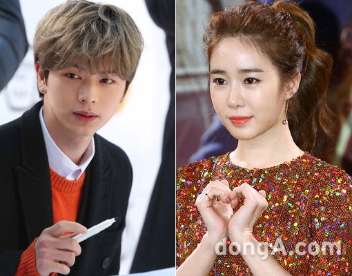 그룹 비투비 ‘육성재’-연기자 유인나(오른쪽). 동아닷컴DB