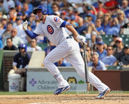 시카고 컵스 크리스 브라이언트는 지난해 내셔널리그 신인왕에 오른 데 이어 올 시즌은 MVP급 활약을 펼치고 있다. ‘2년차 징크스’는 남 얘기다. 사진=ⓒGettyimages이매진스