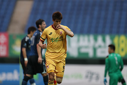 광주FC 정조국. 사진제공｜한국프로축구연맹