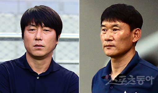 전남 노상래 감독-제주 조성환 감독(오른쪽). 스포츠동아DB