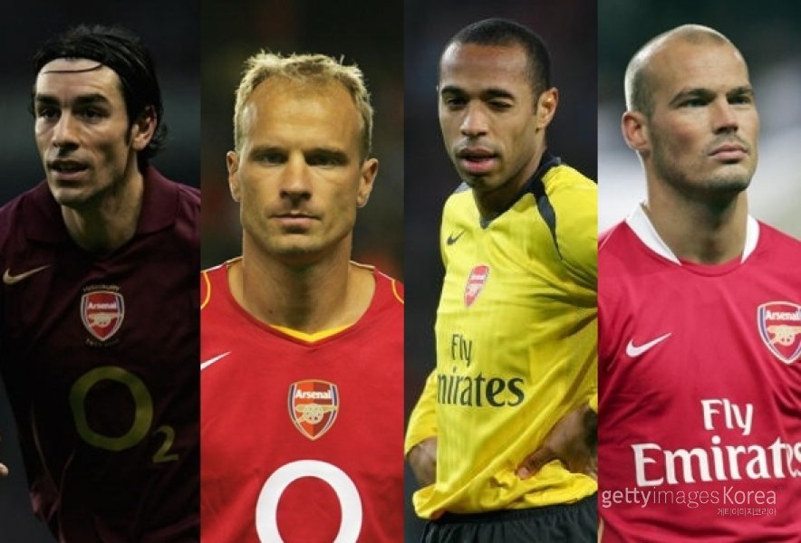 피레스, 베르캄프, 앙리, 융베리(왼쪽부터). ⓒGettyimages이매진스