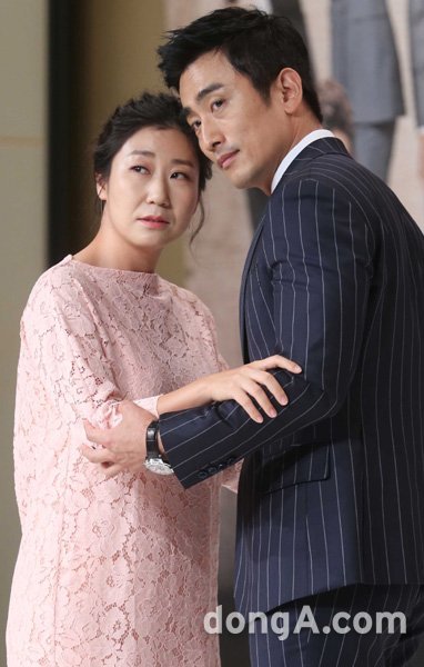 연기자 라미란-차인표(오른쪽). 동아닷컴DB