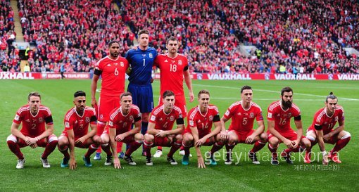 웨일스 축구대표팀. ⓒGettyimages이매진스