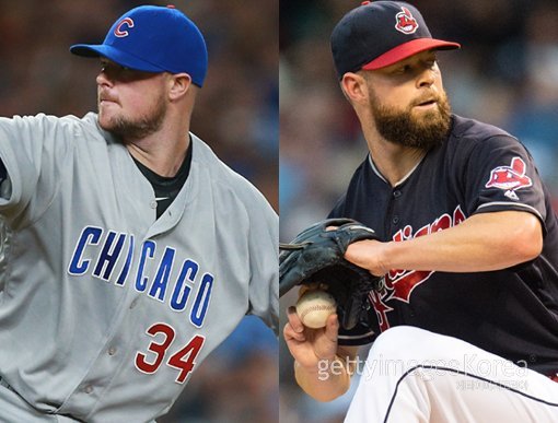 존 레스터-코리 클루버. ⓒGettyimages/이매진스