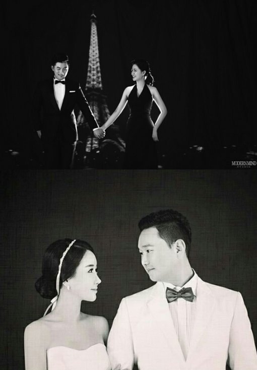 오정복 예비부부와 홍성용 예비부부(위부터). kt 위즈