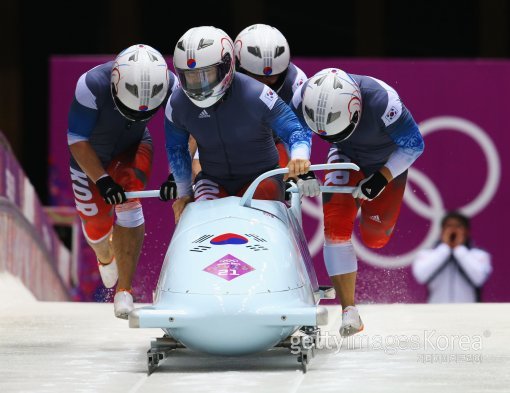 봅슬레이 한국 남자대표팀. ⓒGettyimages이매진스