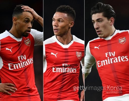 프란시스 코클랭, 키어런 깁스, 헥토르 베예린(왼쪽부터). ⓒGettyimages이매진스