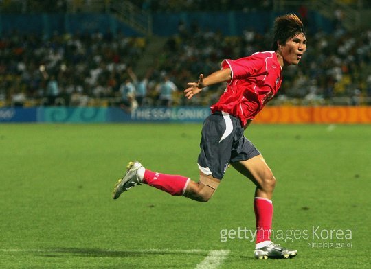 2004 아테네 올림픽 당시 김동진. 사진=ⓒGettyimages이매진스