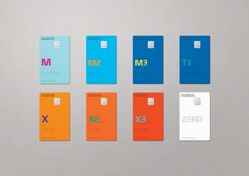 현대카드 ‘전면 세로형’ 플레이트 디자인. 사진제공 l 현대카드