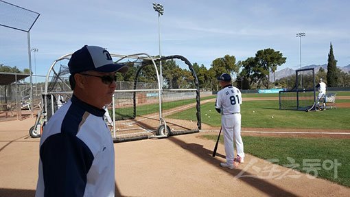 NC 김경문 감독. 투산(미 애리조나주) | 고봉준 기자 shutout@donga.com