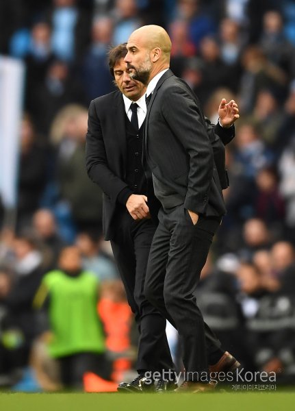 안토니오 콘테 감독과 펩 과르디올라 감독. ⓒGettyimages이매진스