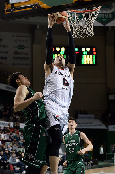 지난 9일 동부전 당시 kt 김현민. 사진제공｜KBL