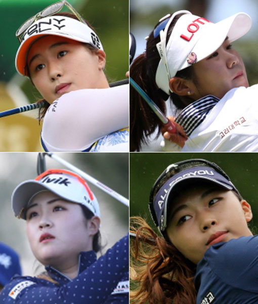 이정은-이소영-김지영-임은빈(왼쪽 상단부터 시계방향으로). 사진제공｜KLPGA