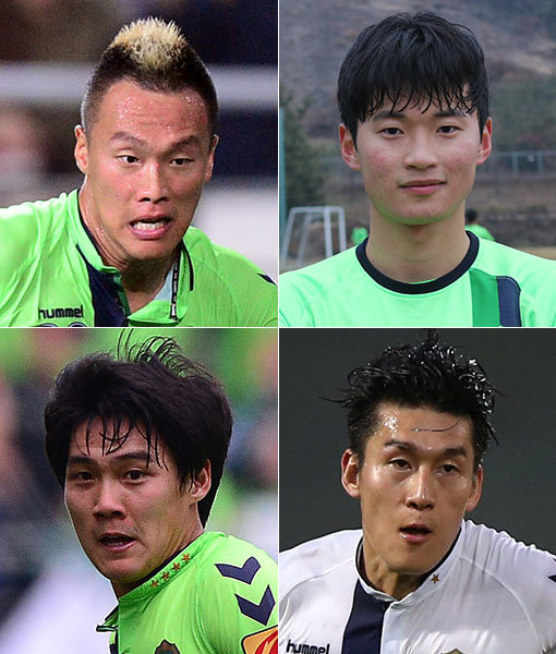 K리그를 넘어 아시아 최강자로 우뚝 선 전북 4총사가 중국과 시리아를 상대로 한 2018러시아월드컵 아시아 최종예선 6·7차전을 앞둔 국가대표팀에 힘을 보탠다. 김신욱, 김진수, 이용, 최철순(왼쪽 상단부터 시계방향으로)은 특유의 ‘승리 DNA’를 태극전사들에게도 이식할 것으로 기대된다. 스포츠동아DB·사진제공｜ 한국프로축구연맹