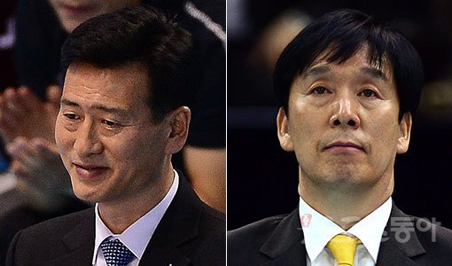 KGC인삼공사 서남원 감독-한국전력 신영철 감독(오른쪽). 스포츠동아DB