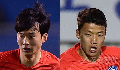 축구대표팀 김진수-황희찬(오른쪽). 스포츠동아DB
