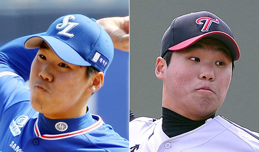 삼성 장지훈-LG 김대현(오른쪽). 사진|스포츠동아DB·스포츠코리아