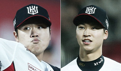 kt 심재민-엄상백(오른쪽). 사진제공|kt wiz