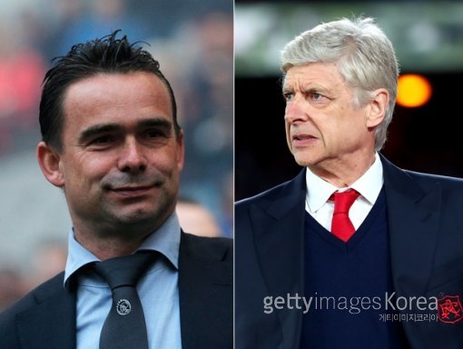 마크 오베르마스(좌)와 아르센 벵거. ⓒGettyimages이매진스