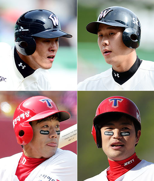 SK 노수광-이홍구-KIA 김민식-이명기(왼쪽 상단부터 시계방향으로). 사진|스포츠동아DB·스포츠코리아
