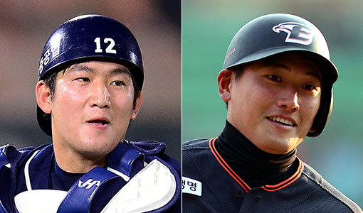트레이드된 최재훈-신성현(오른쪽). 스포츠동아DB