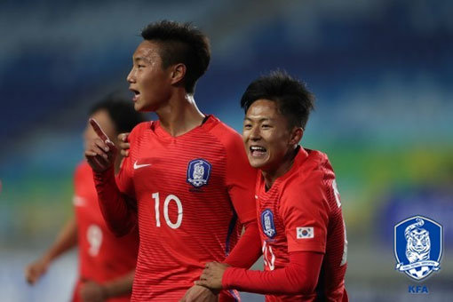 U-20 대표팀 백승호-이승우(오른쪽). 대한축구협회