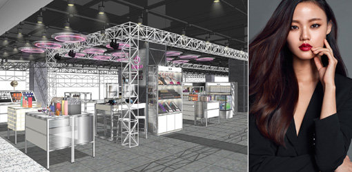 유통업계가 뷰티 플랫폼 및 독립 브랜드를 통해 뷰티 시장 진출에 적극 나서고 있다. 화장품 시장의 성장세가 지속되고 있고, 유통채널과의 시너지 효과가 기대되기 때문이다. AK플라자 ‘태그온뷰티’ 조감도(왼쪽)과 CJ오쇼핑 ‘셉’ 립스틱X. 사진제공 l AK플라자·CJ오쇼핑