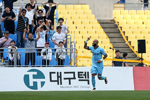 대구 에반드로. 사진제공|한국프로축구연맹