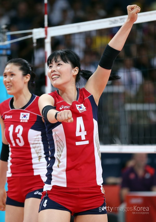 런던올림픽 대표 당시 김사니. 사진=ⓒGettyimages이매진스