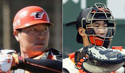 선수 시절 신경현-한화 최재훈(오른쪽). 사진제공｜한화 이글스