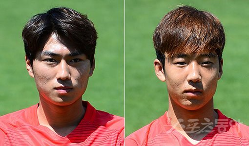 안정적 수비는 강팀이 되기 위한 조건 중 하나다. 정태욱(왼쪽)과 우찬양은 한국 U-20 대표팀의 수비 주축으로 기대를 모으고 있다. 파주 | 김민성 기자 marineboy@donga.com