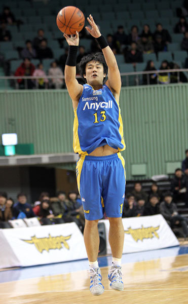 삼성 시절 김동욱. 사진제공｜KBL