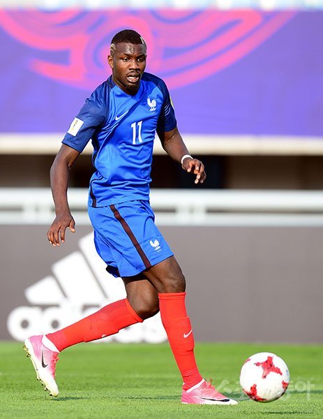 22일 천안종합운동장에서 ‘2017 FIFA U-20 월드컵‘ 프랑스와 온두라스의 E조 예선 경기가 열렸다. 프랑스 마르퀴스 튀랑(11)이 돌파하고 있다. 천안 | 김민성 기자 marineboy@donga.com