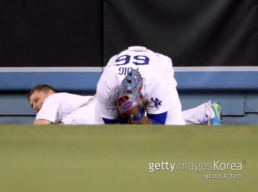 작 피더슨-야시엘 푸이그. ⓒGettyimages/이매진스