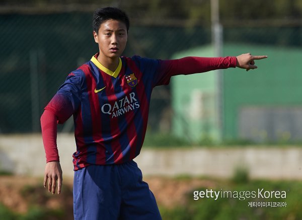 바르셀로나 백승호. 사진=ⓒGettyimages이매진스