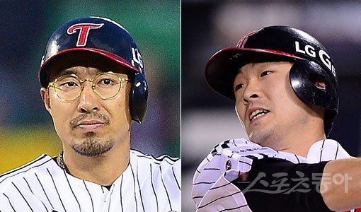 LG 정성훈-이형종(오른쪽). 스포츠동아DB