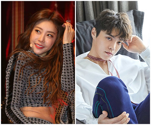 걸그룹 걸스데이 소진-가수 에디킴. 사진제공｜동아닷컴DB·미스틱 엔터테인먼트