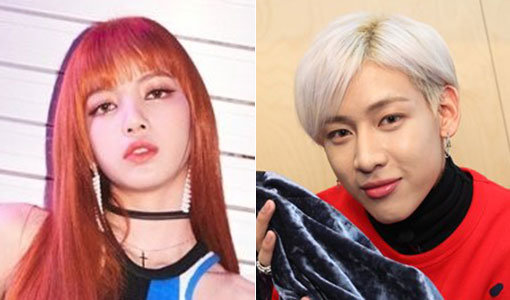 블랙핑크 리사-갓세븐 뱀뱀(오른쪽). 사진제공｜YG 엔터테인먼트·기부박수 337