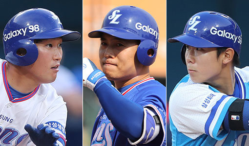 삼성 김성훈-김헌곤-김성윤(왼쪽부터). 사진제공｜스포츠코리아