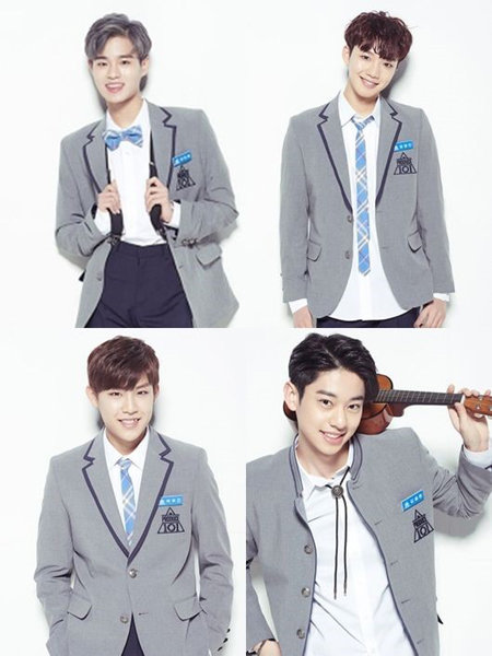 브랜뉴뮤직 소속 연습생 이대휘-임영민-김동현-박우진 (왼쪽 상단부터 시계방향). 사진제공｜Mnet 제공