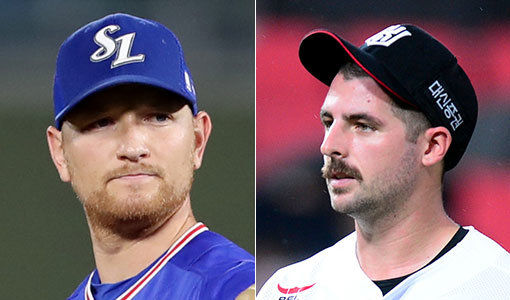 삼성 페트릭-kt 로치(오른쪽). 사진｜스포츠동아DB·스포츠코리아